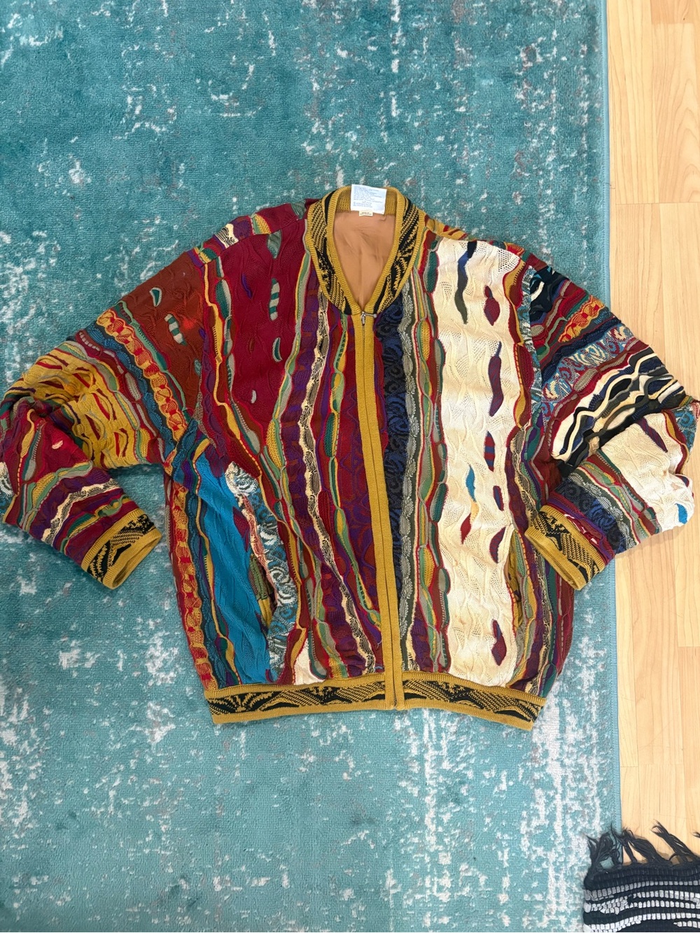 COOGI Vintage Made In Australia Iconic Rare Knit Full Zip Jacket Large
